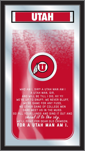Utah Utes Fight Song Wall Mirror