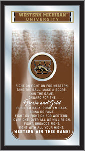 Western Michigan Broncos Fight Song Wall Mirror