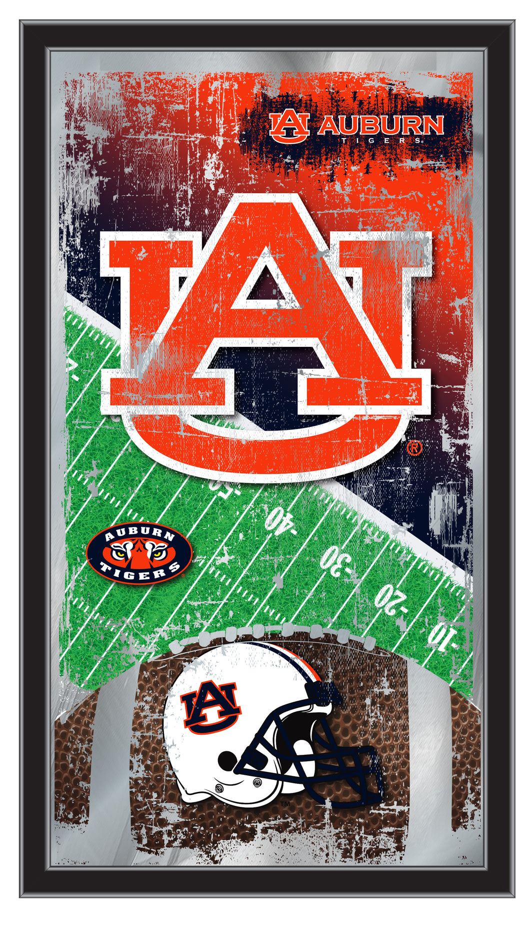 Auburn Tigers Football Wall Mirror
