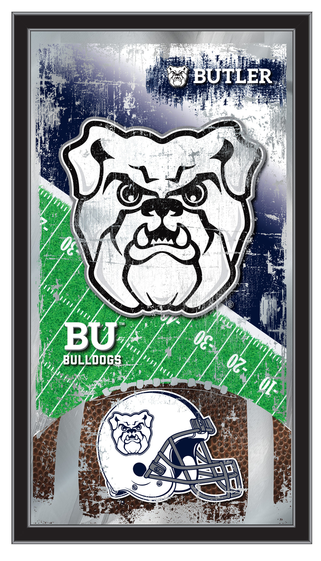 Butler Bulldogs Football Wall Mirror