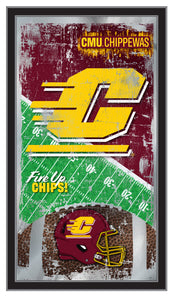 Central Michigan Chippewas Football Wall Mirror