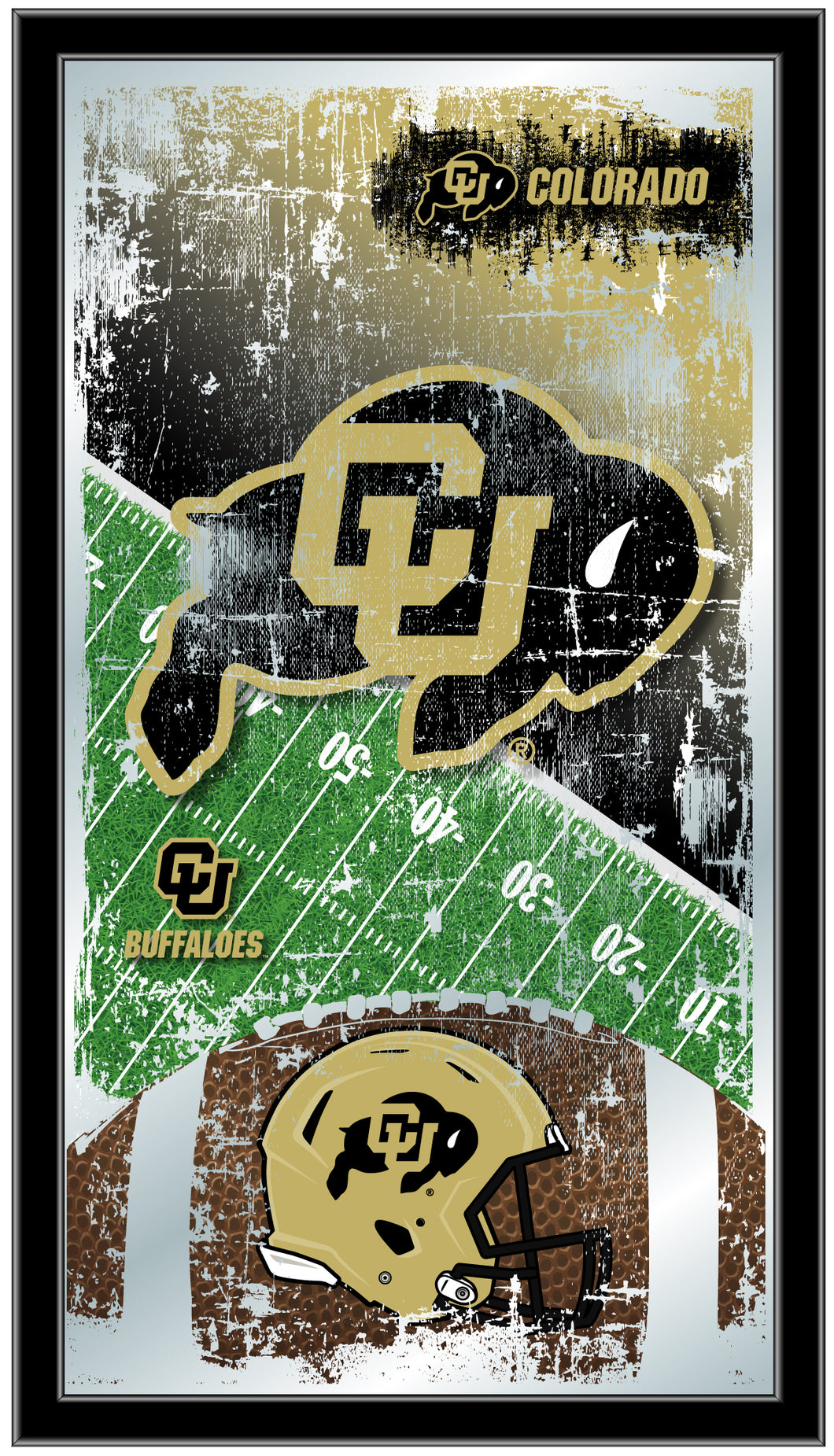 Colorado Buffaloes Football Wall Mirror