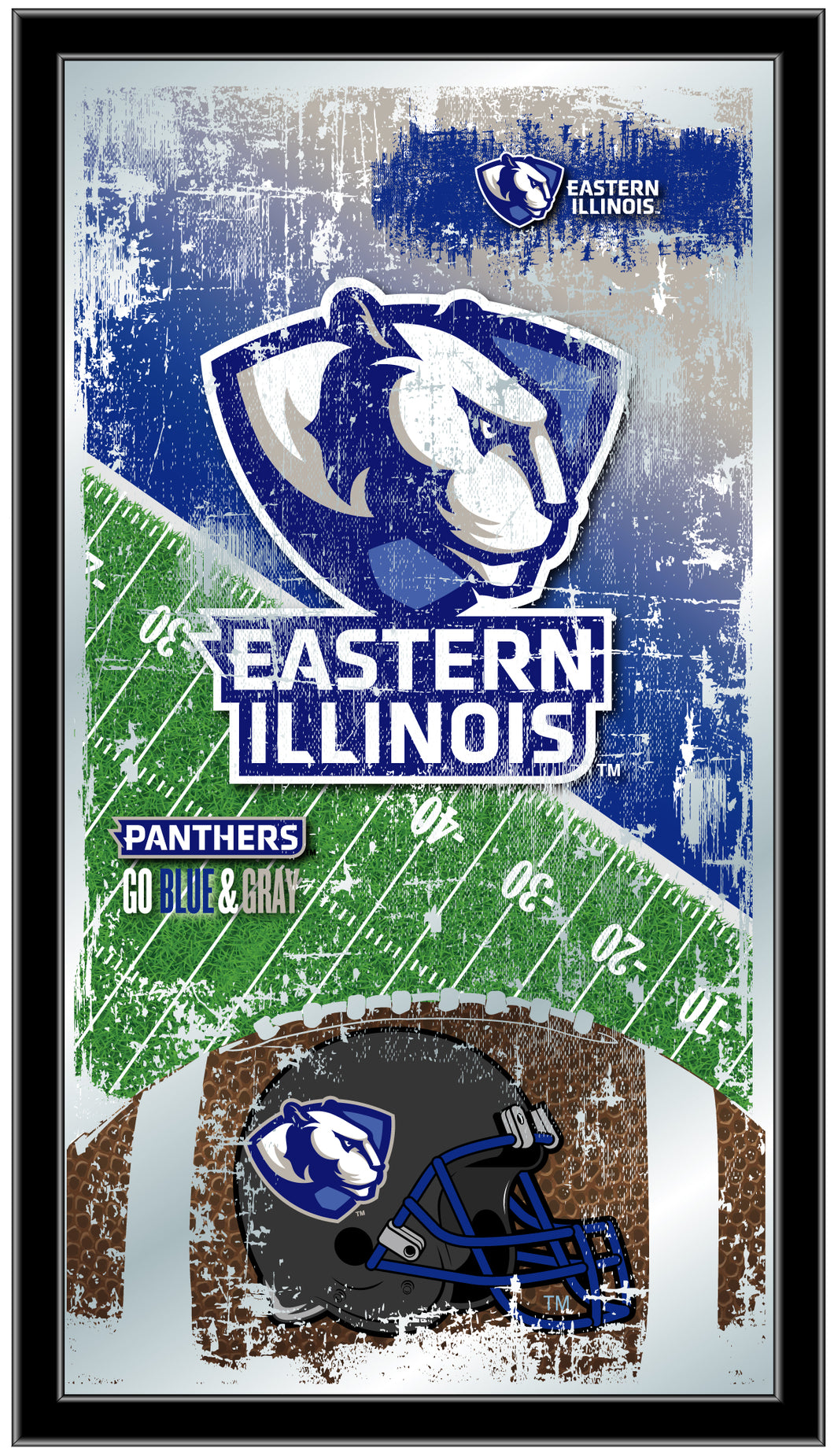 Eastern Illinois Panthers Football Wall Mirror