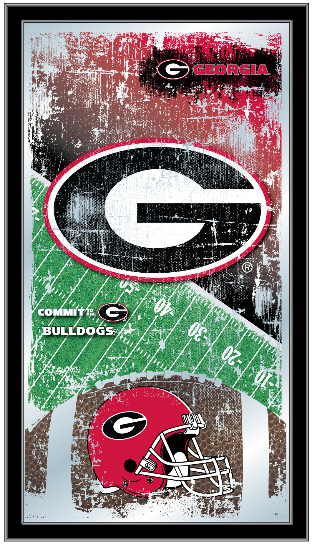Georgia Bulldogs Football Wall Mirror