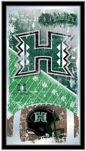 Hawaii Rainbow Warriors Football Wall Mirror