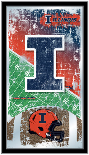 Illinois Fightin Illini Football Wall Mirror