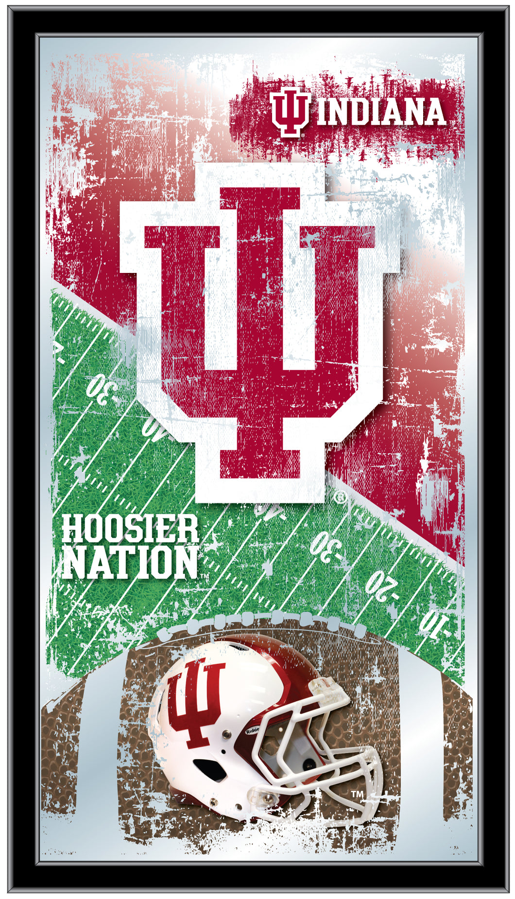 Indiana Hoosiers Football Wall Mirror