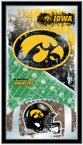 Iowa Hawkeyes Football Wall Mirror