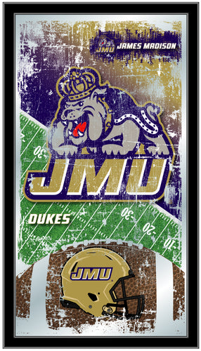 James Madison Dukes Football Wall Mirror