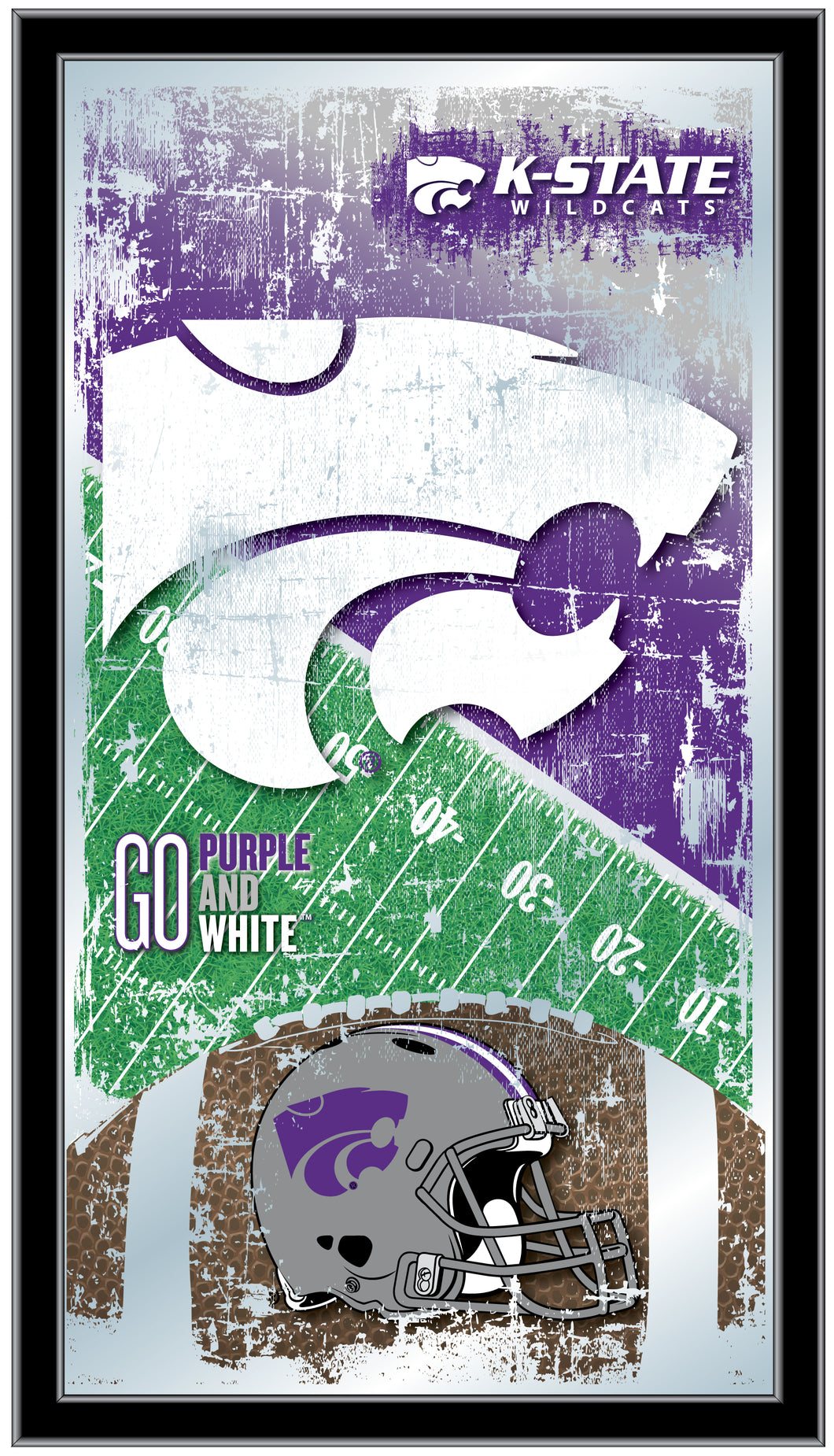 Kansas State Wildcats Football Wall Mirror