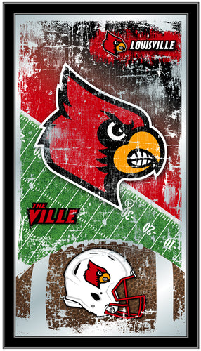 Louisville Cardinals Football Wall Mirror