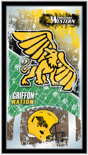 Missouri Western State Griffins Football Wall Mirror