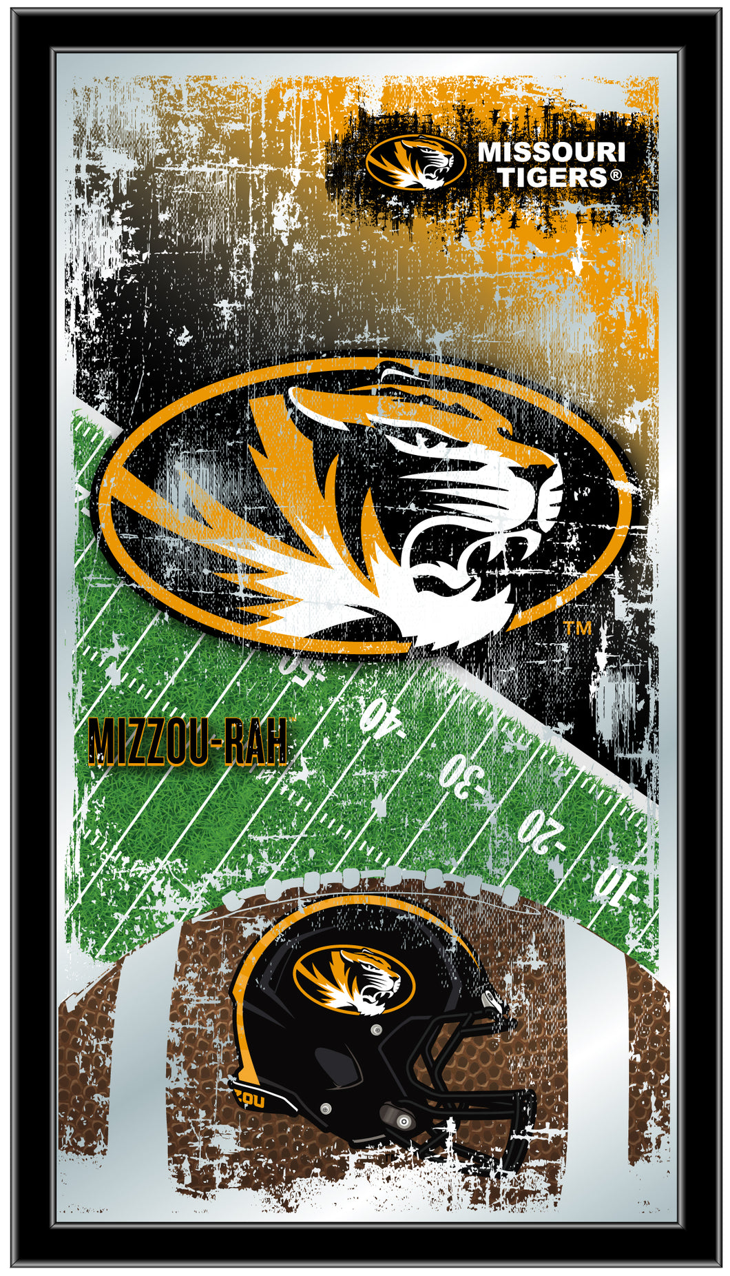 Missouri Tigers Football Wall Mirror