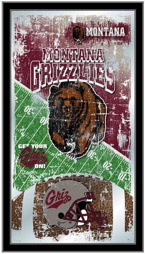 Montana Grizzlies Football Wall Mirror