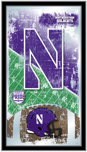 Northwestern Wildcats Football Wall Mirror