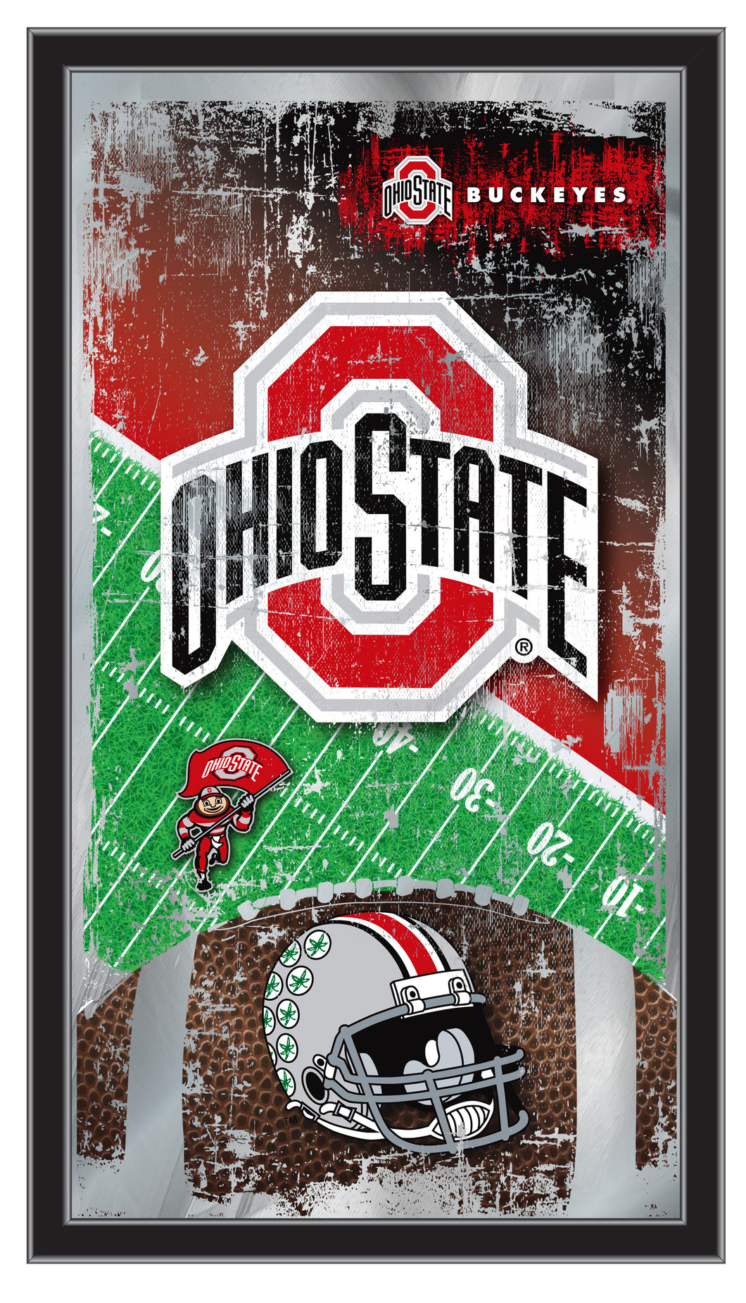 Ohio State Buckeyes Football Wall Mirror