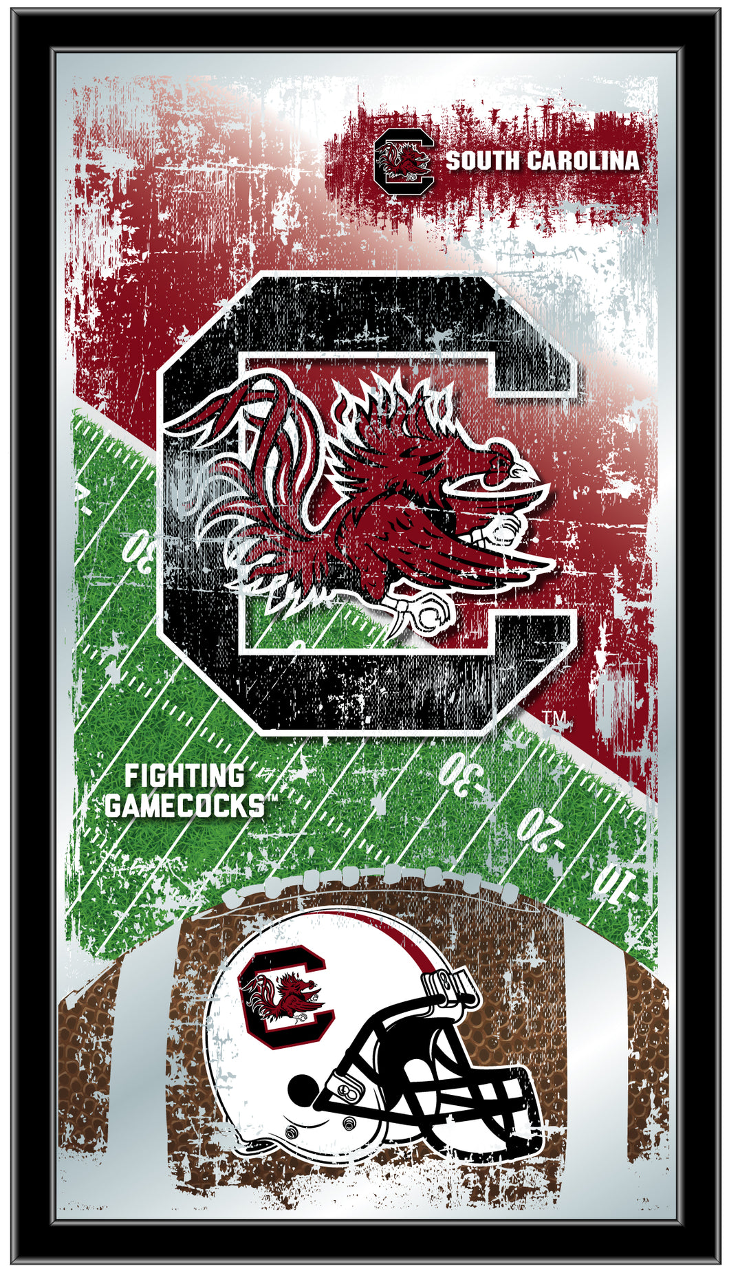 South Carolina Gamecocks Football Wall Mirror