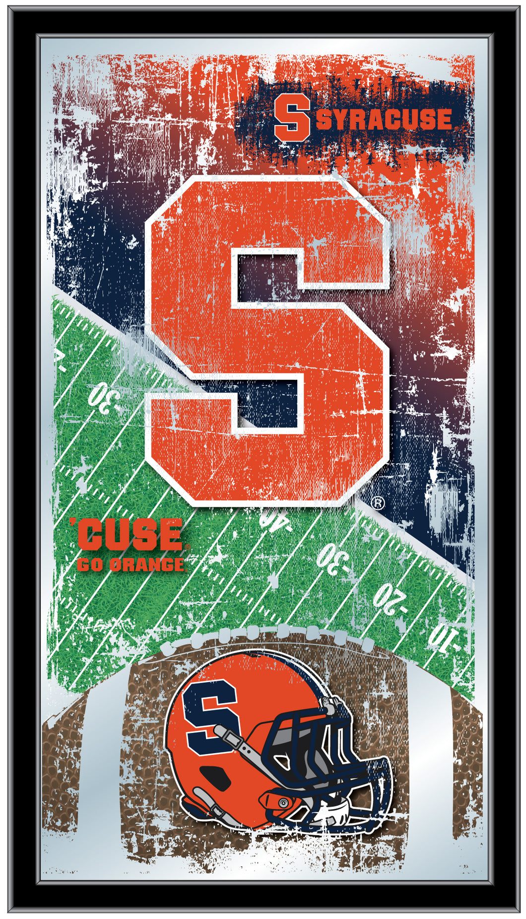 Syracuse Orange Football Wall Mirror