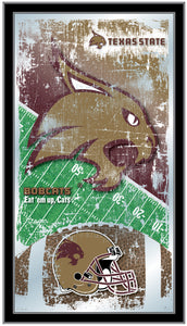 Texas State Bobcats Football Wall Mirror