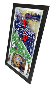 Tulsa Golden Hurricanes Football Wall Mirror