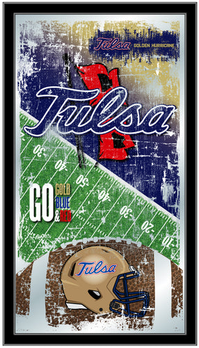 Tulsa Golden Hurricanes Football Wall Mirror