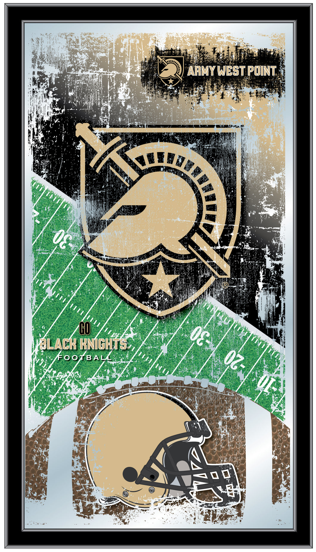 Army Black Nights Football Wall Mirror