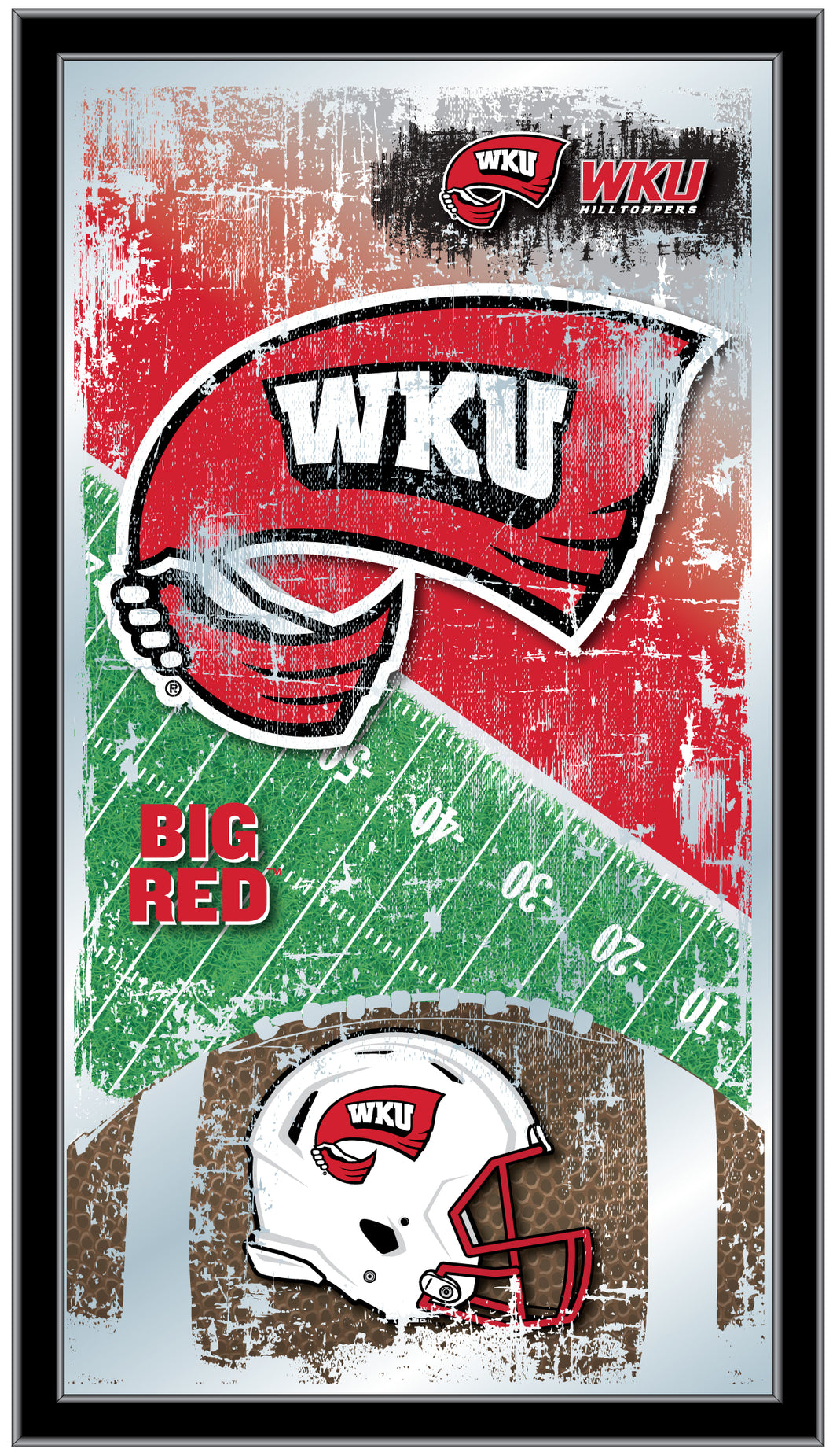 Western Kentucky Hilltoppers Football Wall Mirror