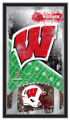 Wisconsin Badgers Football Wall Mirror