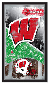 Wisconsin Badgers Football Wall Mirror