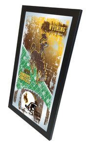 Wyoming Cowboys Football Wall Mirror