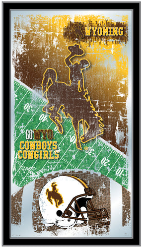 Wyoming Cowboys Football Wall Mirror
