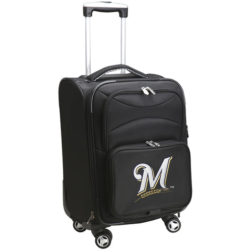 Milwaukee Brewers Luggage Carry-On 21in Spinner Softside Nylon