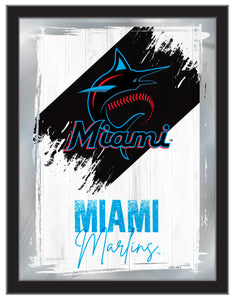 Miami Marlins Wall Mirror - 17"x22"