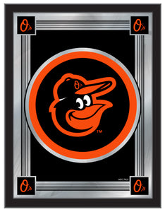 Baltimore Orioles Logo Wall Mirror - 17"x22"