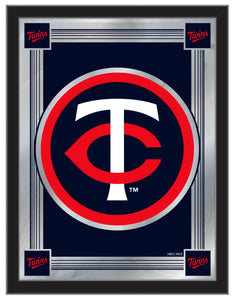 Minnesota Twins Logo Wall Mirror - 17"x22"