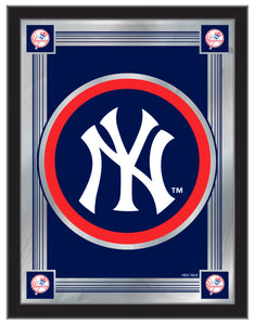 New York Yankees Logo Wall Mirror - 17"x22"