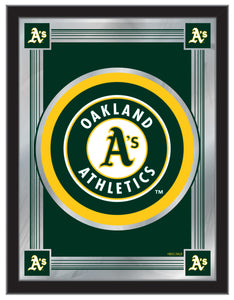 Oakland Athletics Logo Wall Mirror - 17"x22"