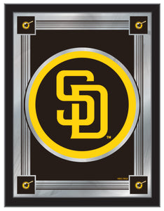 San Diego Padres Logo Wall Mirror - 17"x22"