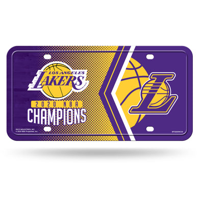 Los Angeles Lakers 2020 NBA Champs Metal License Plate