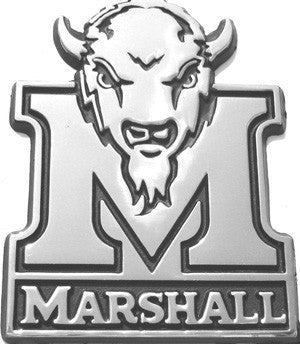 Marshall Thundering Herd Marco Chrome Auto Emblem