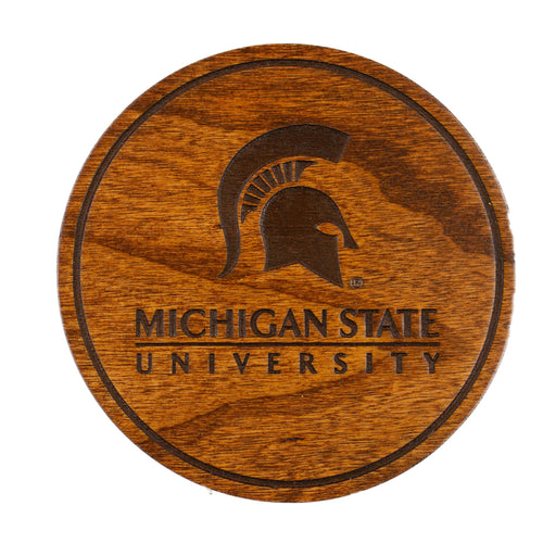 Michigan State Spartans Wood Coaster Set