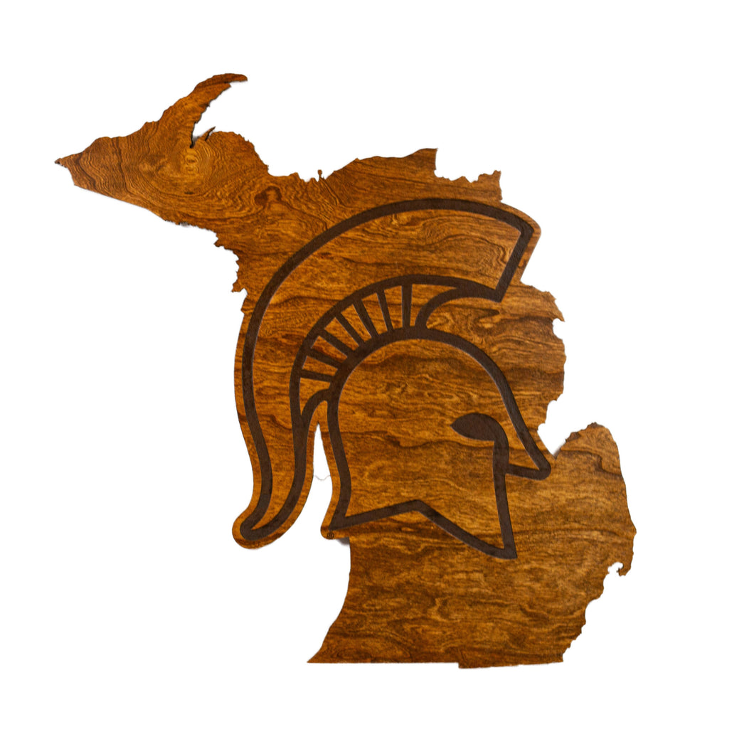 Michigan State Spartans Wood Wall Hanging