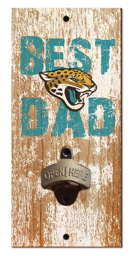 Jacksonville Jaguars Best Dad Bottle Opener