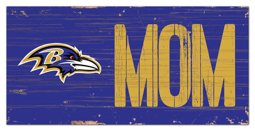 Baltimore Ravens Mom Wood Sign - 6