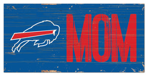 Buffalo Bills Mom Wood Sign - 6"x12"