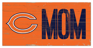 Chicago Bears Mom Wood Sign - 6"x12"