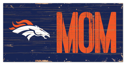 Denver Broncos Mom Wood Sign - 6
