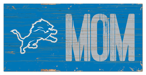 Detroit Lions Mom Wood Sign - 6