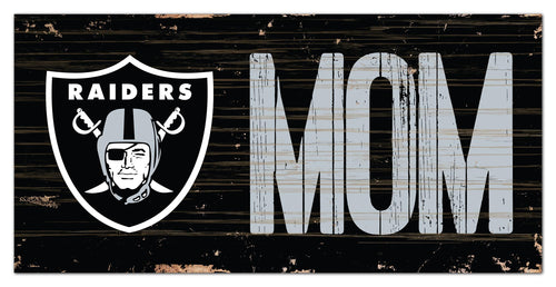 Las Vegas Raiders Mom Wood Sign - 6