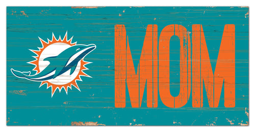 Miami Dolphins Mom Wood Sign - 6